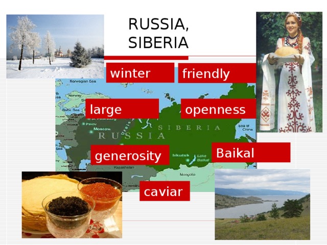 RUSSIA, SIBERIA winter friendly openness large Baikal generosity caviar