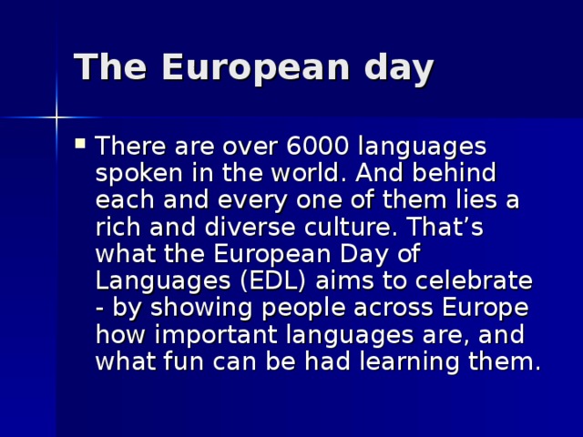 The European day