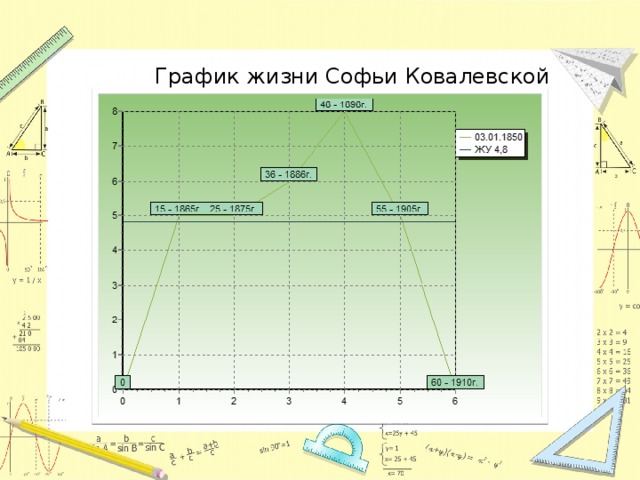 График жизни Софьи Ковалевской