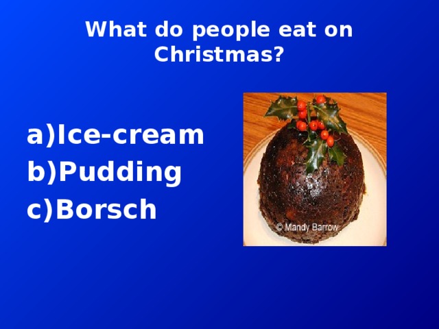 What do people eat on Christmas?