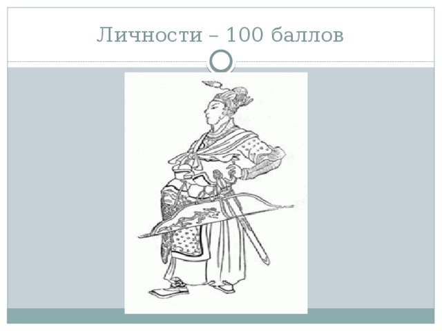 Личности – 100 баллов