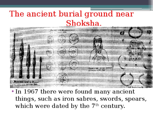 The ancient burial ground near Shoksha.