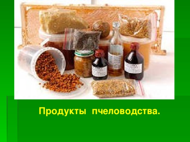 Продукты пчеловодства.