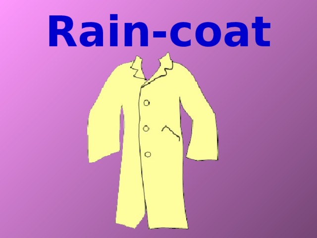 Rain-coat