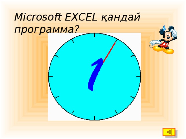 Microsoft EXCEL қандай программа?