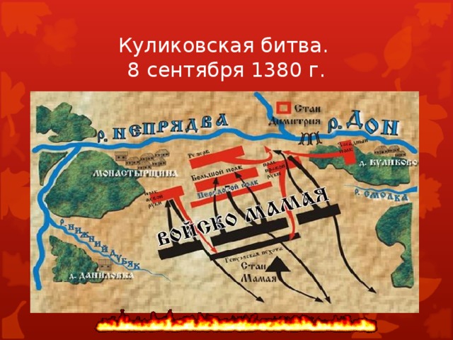 Куликовская битва.  8 сентября 1380 г.