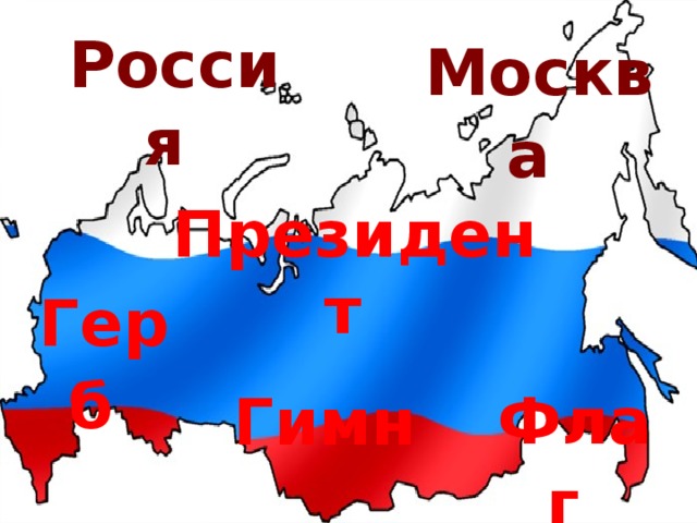 Россия  Москва  Президент Герб  Гимн  Флаг