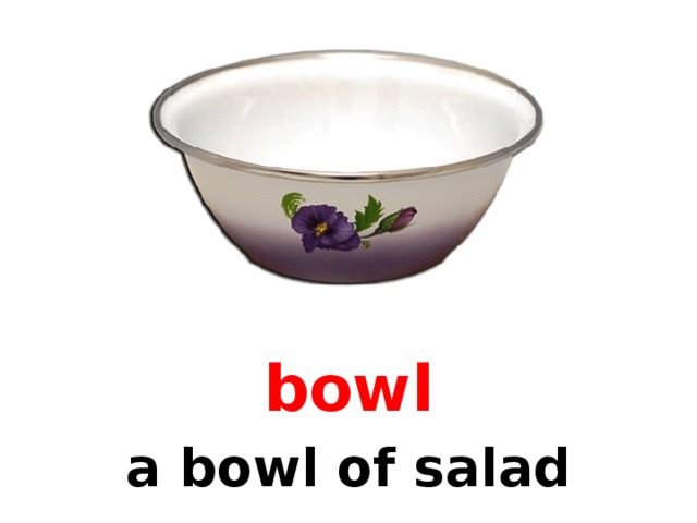bowl a bowl of salad