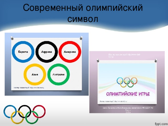 Современный олимпийский символ