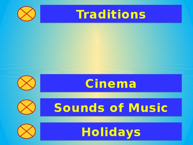 Traditions Cinema Sounds of Music Holidays