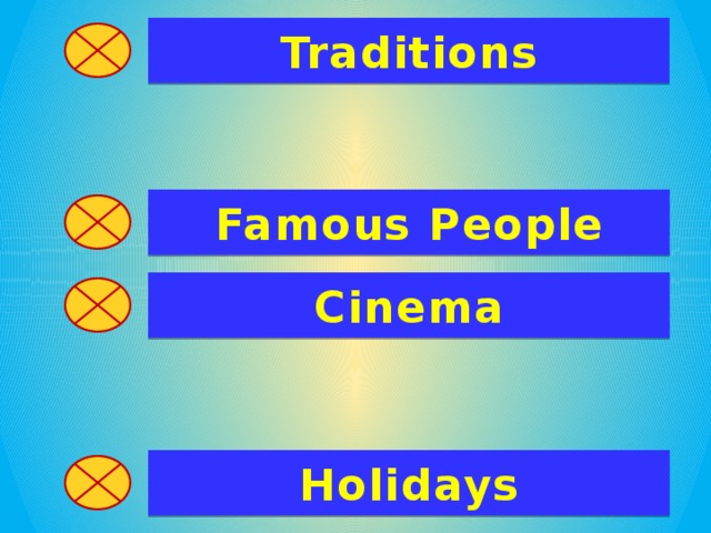 Traditions Famous People Cinema Holidays