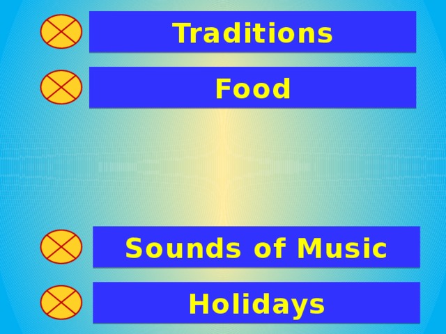 Traditions Food Sounds of Music Holidays