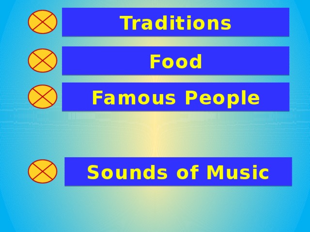 Traditions Food Famous People Sounds of Music