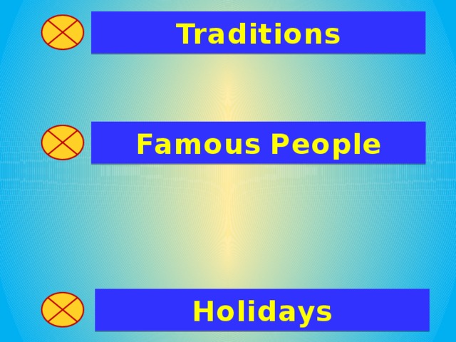 Traditions Famous  People Holidays