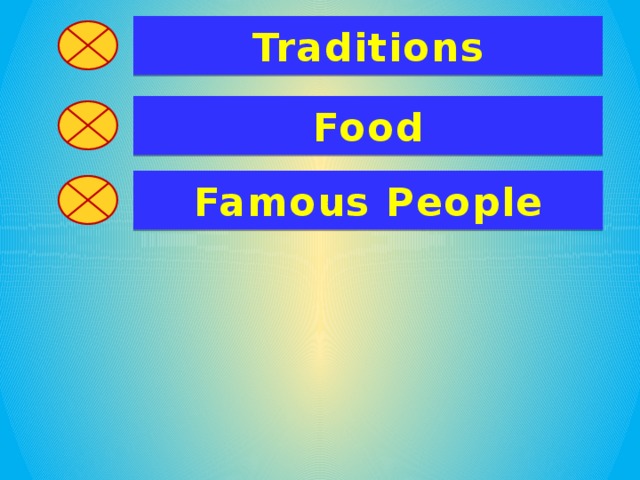 Traditions Food Famous People