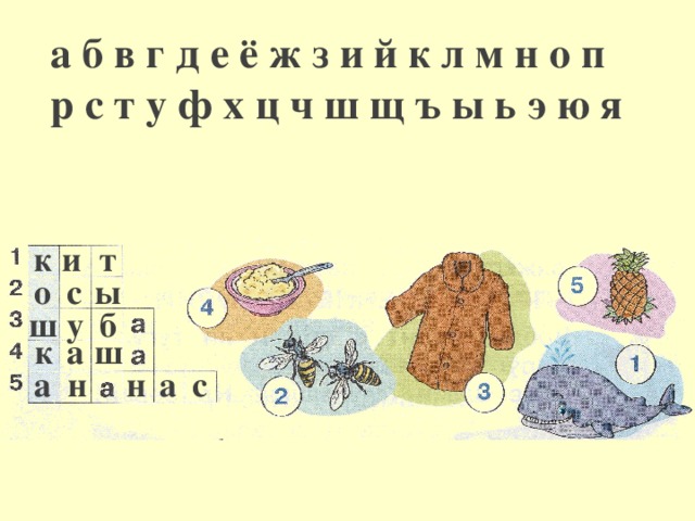 а б в г д е ё ж з и й к л м н о п р с т у ф х ц ч ш щ ъ ы ь э ю я к и т с о ы ш у б к а ш а с а н н