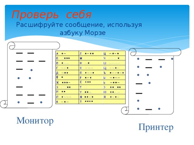 Презентация азбука морзе