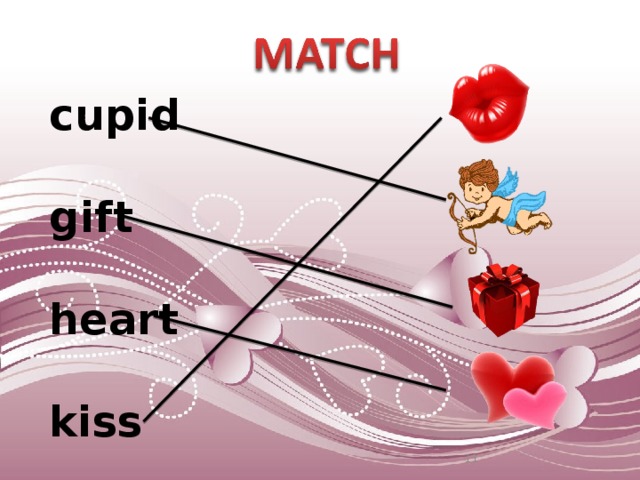 cupid  gift  heart  kiss