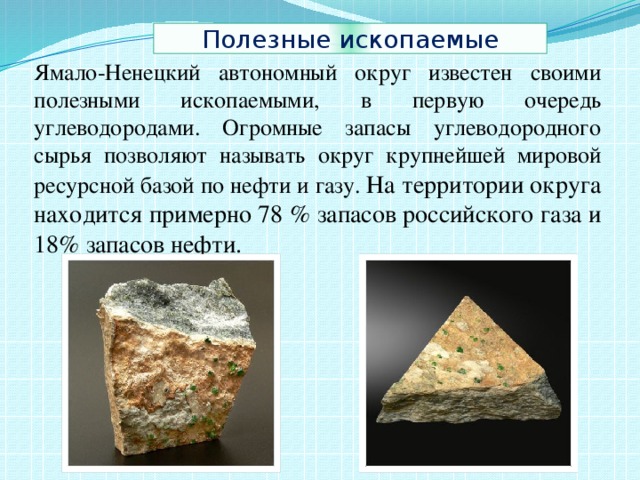 Полезные ископаемые россии презентация 5 класс