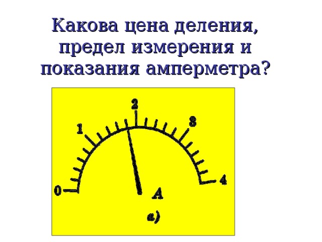 Каков предел измерения прибора амперметра. Предел шкалы амперметра. Шкала деления амперметра. Какова цена деления вольтметра изображенного