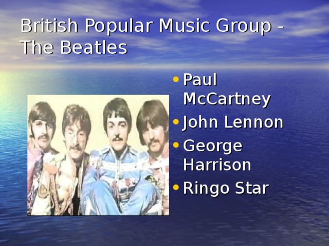 British Popular Music Group -  The Beatles