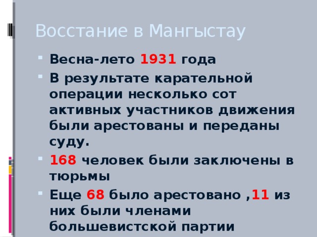 Восстание в Мангыстау