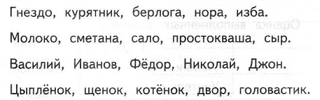 К каждой группе слов подберите слово с общим родовым значением запишите слова по образцу