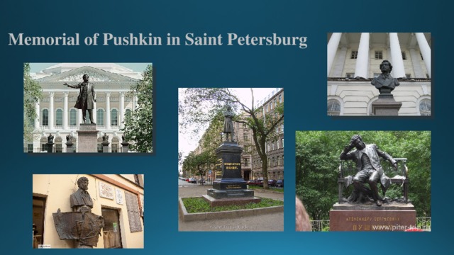 Memorial of Pushkin in Saint Petersburg