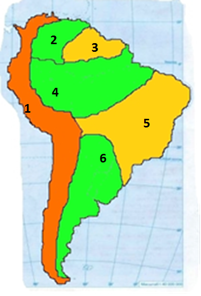 Рельеф южной америки по плану 7 класс
