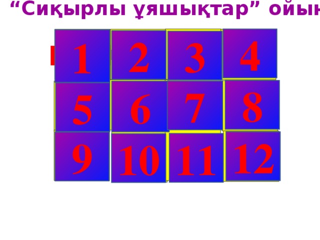 “ Сиқырлы ұяшықтар” ойыны.  4 AL(ОН) 3  KMnO4 Fe2O3 NaCl 1 2 3 Na2SO4 H 2 SO 4 8 NaHCO 3 FeO 7 6 5 CaCO 3 Fe(OH) 3  Кюри Fe(OH) 2 12 9 11 10