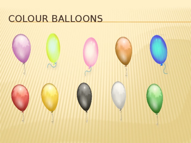 Colour balloons
