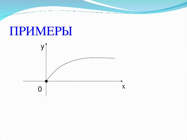 ПРИМЕРЫ y x 0