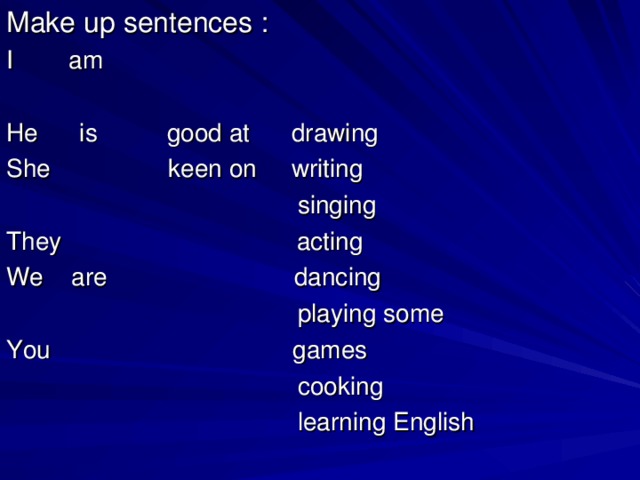 I am good at english. To be good at примеры предложений. Предложения с good at. Предложение с be good at. Be keen on предложения.