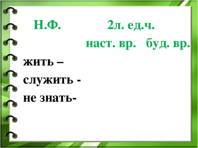 Терпеть наст вр ед ч 3 л