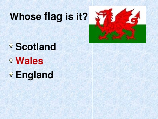 Whose  flag  is it?