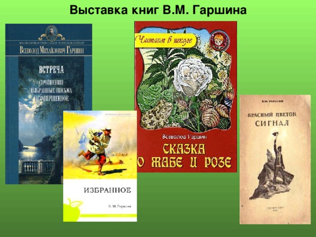 Выставка книг В.М. Гаршина