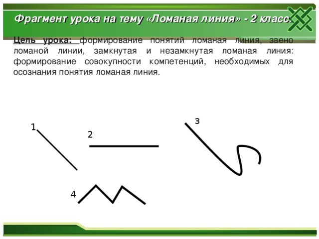 Ломаная линия как пишется