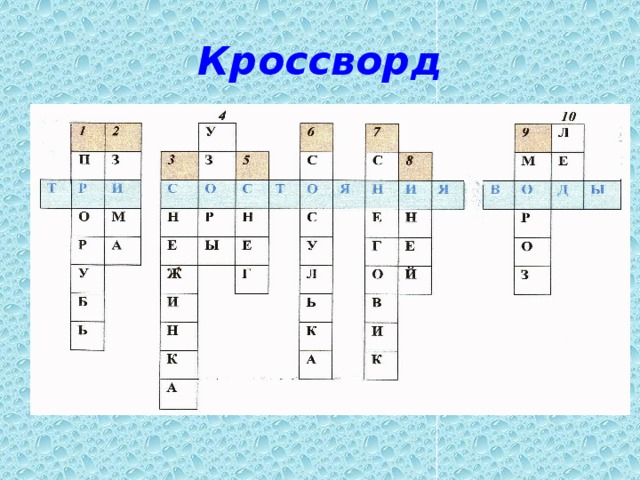 Кроссворд