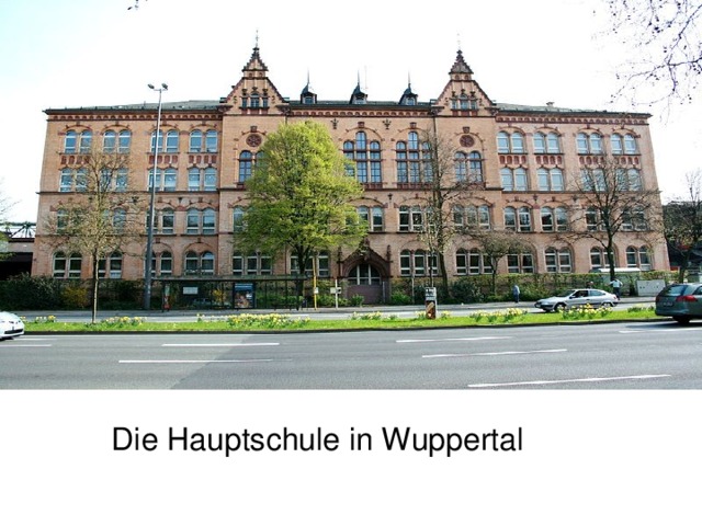 Die Hauptschule in Wuppertal
