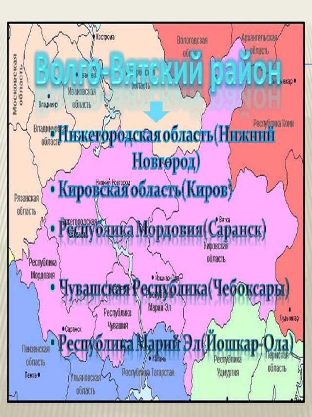 Волго-Вятский и Центрально-Черноземный районы