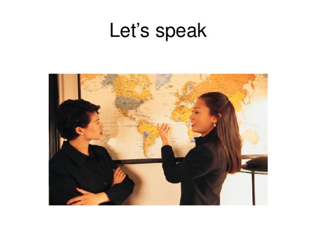 Let’s speak