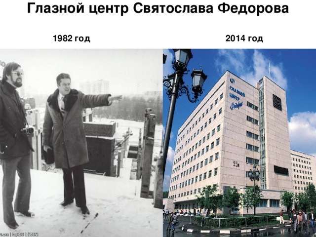 Глазной центр Святослава Федорова   1982 год 2014 год