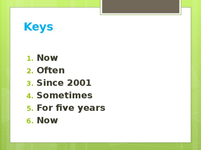 Keys