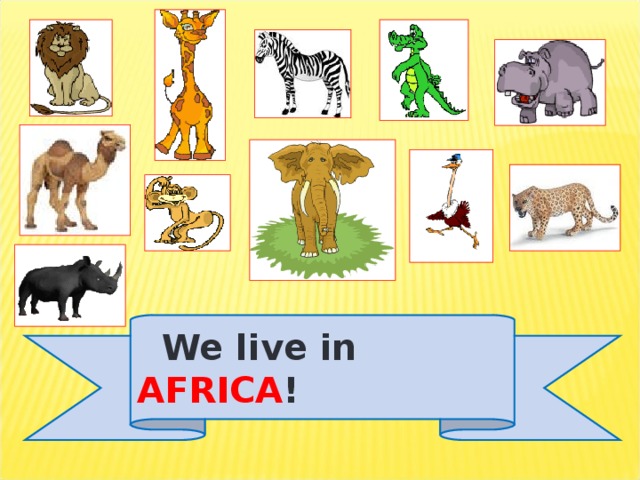 We live in AFRICA !