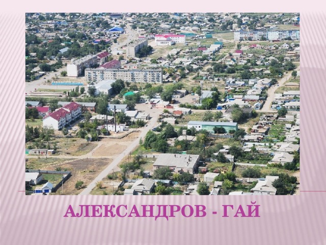 Александров - гай