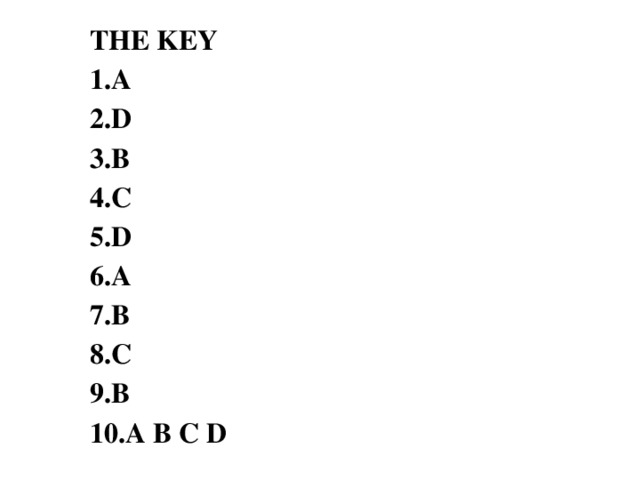 THE KEY