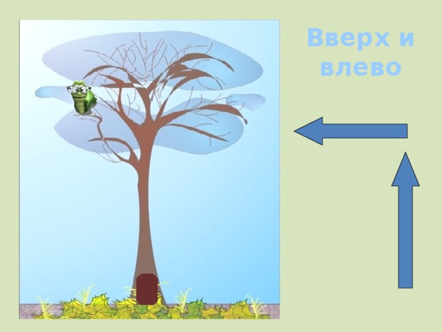 Вверх и влево