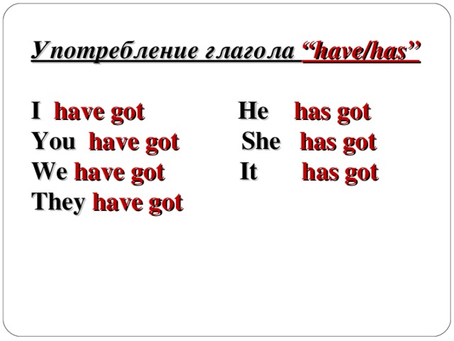 Английский язык глагол have has got. Have got has got таблица. Have got has got правило. Употребление have has got. Have has got правило.