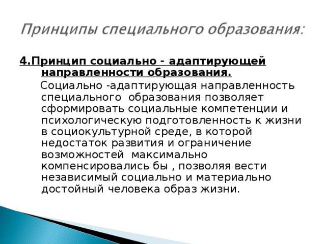 Принцип социального развития. Принцип социально-адаптирующей направленности. Социально-адаптирующей направленности образования. Принцип социально-адаптирующей направленности образования кратко. Социально-адаптирующая направленность образования позволяет.