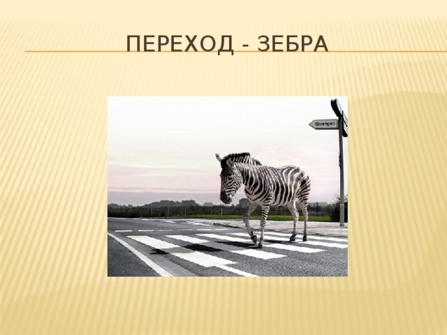 Переход - зебра